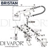 Bristan Colonial Bath Shower Mixer Gold Spares
